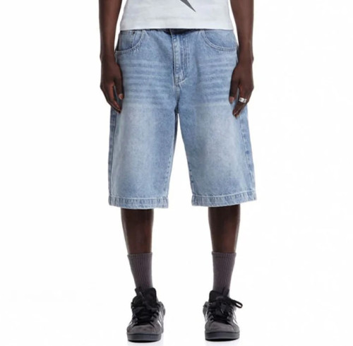 Chanjoye Custom Acid Washed Jean Shorts| Men DTG shorts manufacturers | OEM Faded Denim Shorts Wholesale