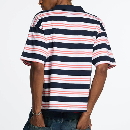 Chanjoye Custom Splicing Cotton Polo shirt |  OEM Matching Two-color | Custom Print Logo Manufacturer