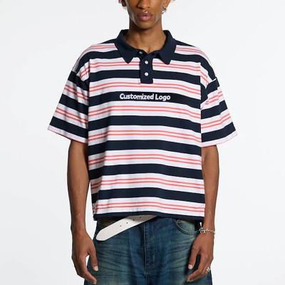 Chanjoye Custom Splicing Cotton Polo shirt |  OEM Matching Two-color | Custom Print Logo Manufacturer
