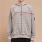 Chanjoye Cut and Sew Streetwear Distressed Hoodie Cotton Boxy With Drawstring Hoodie