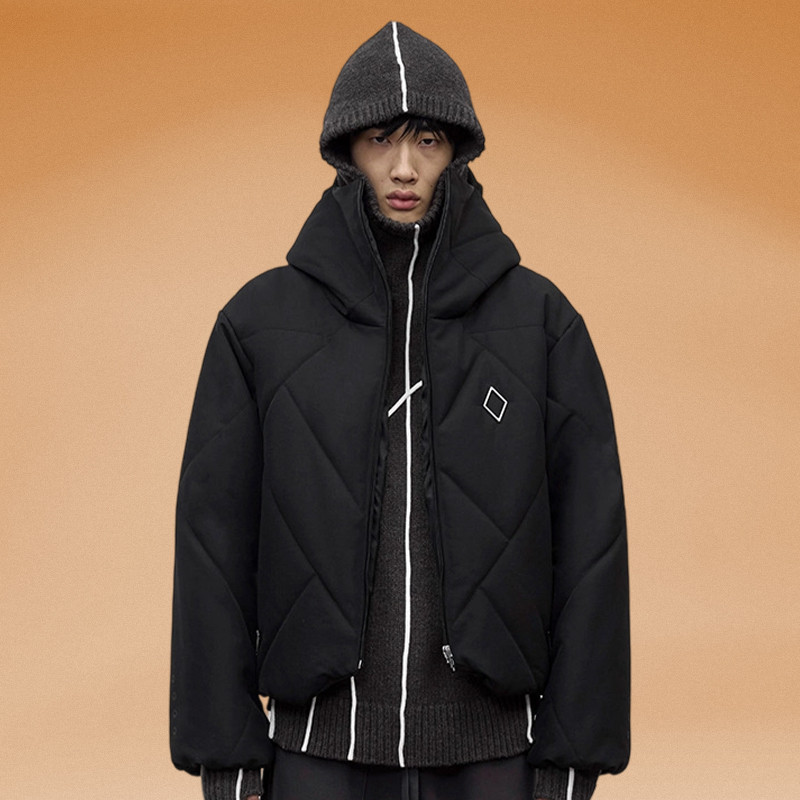 hooded puffer jacket