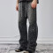 Chanjoye Rhinestone Flare Jeans | Edgy Shine Pants manufacturers  | OEM Acid Washed Oversized Pants