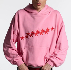 Chanjoye Cut and Sew Streetwear Custom Embroidery Drop Shoulder Hoodie Cotton Hoodie Supplier
