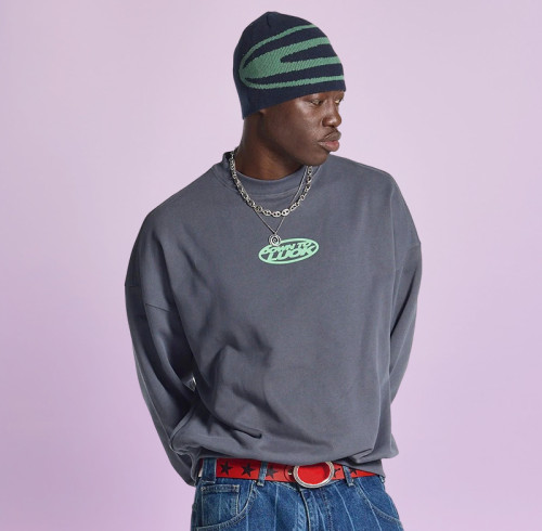Chanjoye Custom Screen print Drop Shoulder Sweatshirt | Manufacturer Oversized 100% Cotton Sweashirt Hoodie
