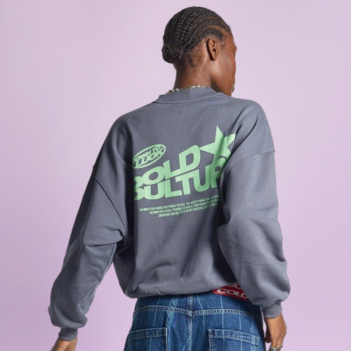 Chanjoye Custom Screen print Drop Shoulder Sweatshirt | Manufacturer Oversized 100% Cotton Sweashirt Hoodie
