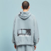 Chanjoye Cut and Sew Streetwear Custom Patch Work Drop Shoulder Hoodie Cotton Distressed Hoodie Supplier