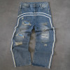 Chanjoye Acid Washing Reflective Jeans | Distressed Pants manufacturers | High Quality Splicing Pants Wholesale