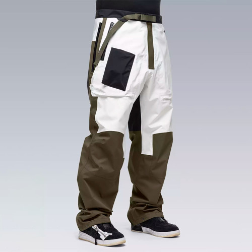 Chanjoye Lightweight Cargo Pants – Breathable Polyester Fabric-baggy Splicing cargo pants
