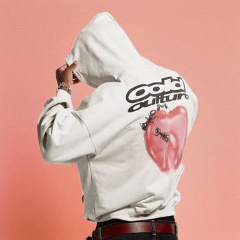 Chanjoye Cut and Sew Streetwear Custom Print Logo Drop Shoulder Hoodie Cotton Hoodie Supplier