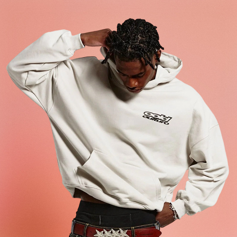 pink hoodie