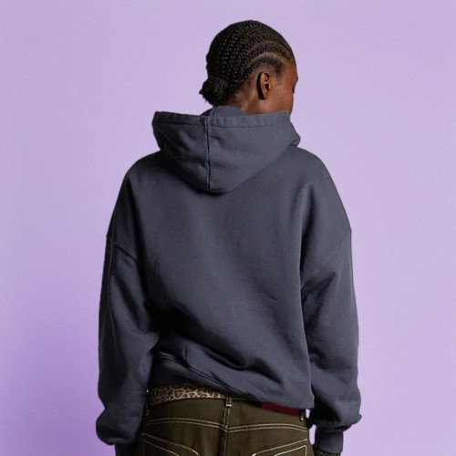 Chanjoye Cut and Sew Streetwear Custom Embroidery Logo Drop Shoulder Hoodie Cotton Hoodie Supplier