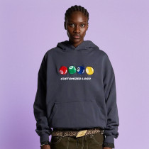 Chanjoye Cut and Sew Streetwear Custom Embroidery Logo Drop Shoulder Hoodie Cotton Hoodie Supplier