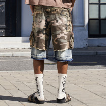 Chanjoye Streetwear shorts - Jogger Denim shorts - Acid washed Jeans