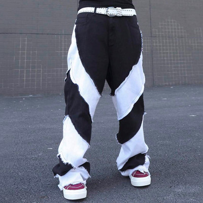 Chanjoye Men's Nylon Cargo Pants – Baggy Splicing Pants