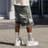 Chanjoye distressed Jeans | Splicing  Vintage Pants | High Quality Oversized Pants