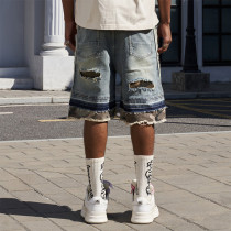 Chanjoye distressed Jeans | Splicing  Vintage Pants | High Quality Oversized Pants