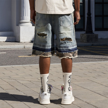 Chanjoye distressed Jeans | Splicing  Vintage Pants | High Quality Oversized Pants