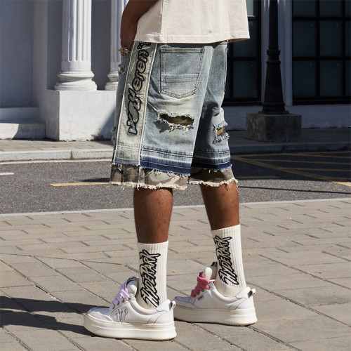 Chanjoye distressed Jeans | Splicing  Vintage Pants | High Quality Oversized Pants