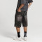Chanjoye Print shorts - Baggy Denim shorts - Acid washed Jeans