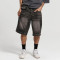 Chanjoye Print shorts - Baggy Denim shorts - Acid washed Jeans