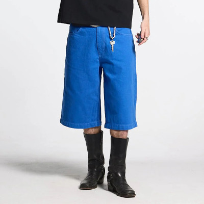 Chanjoye Simple shorts - Fit Denim shorts - Acid washed Jeans