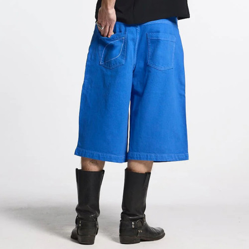 Chanjoye Simple shorts - Fit Denim shorts - Acid washed Jeans