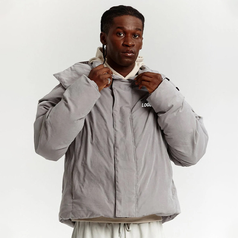 hooded puffer jacket
