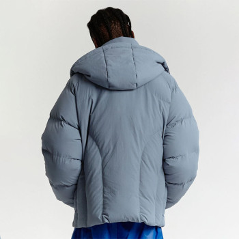 Chanjoye Custom Grid Puffer Jacket | High Quality Cut Sew Padded Down Coat Winter