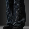 Chanjoye Heavyweight Jeans | Leather Patch Jeans| High Quality Oversized Pants
