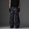 Chanjoye Heavyweight Jeans | Leather Patch Jeans| High Quality Oversized Pants