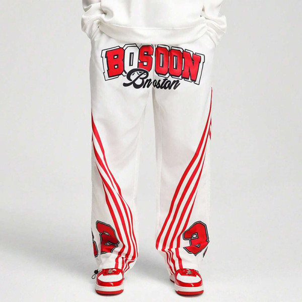 Chanjoye Print Pants | Cotton Splicing Pants| High Quality Oversized Pants