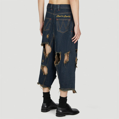 Chanjoye Distressed Jeans| Vintage Embroidery Jeans | High Quality Fit Pants