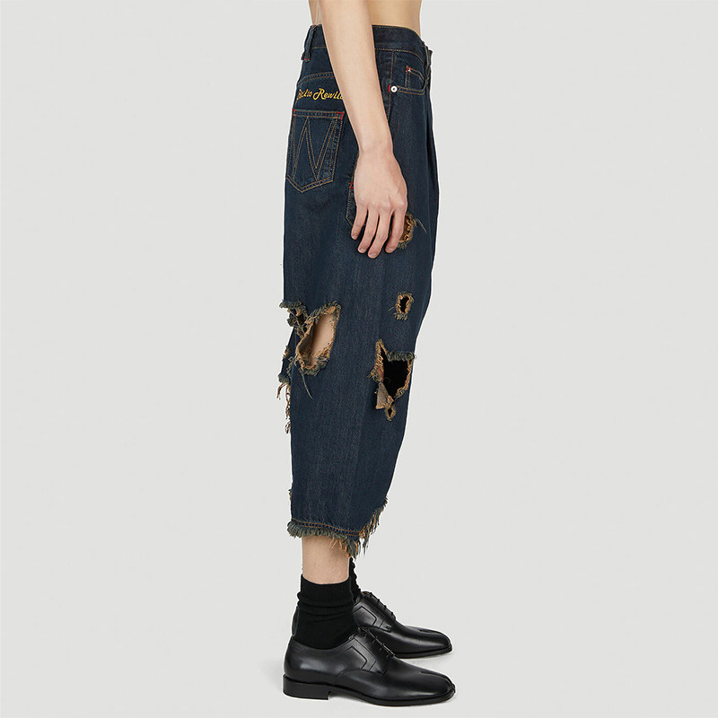 distressed jeans