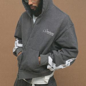 Chanjoye Custom Embroidery Training Jogging Wear | OEM Men Tracksuit 100% Cotton | Heavyweight Zip up Hoodie Set