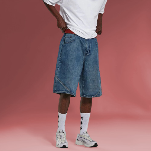 Chanjoye Baggy denim shorts - Vintage wash shorts - Loose fit Jeans