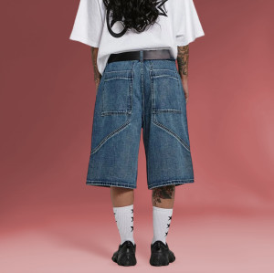 Chanjoye Baggy denim shorts - Vintage wash shorts - Loose fit Jeans