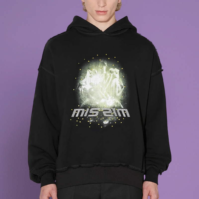 drop shoulder hoodie