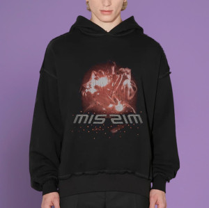 Chanjoye Cut and Sew Streetwear Custom Print Logos Drop Shoulder Hoodie Cotton Distressed Hoodie Supplier