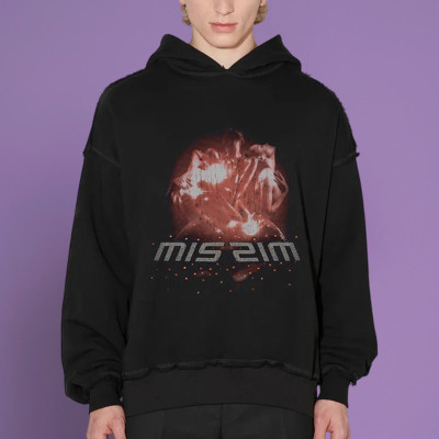 Chanjoye Custom Print Logos Drop Shoulder Hoodie Cotton Distressed Hoodie Supplier