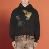 Chanjoye Cut and Sew Streetwear Custom Print Logos Distressed Hoodie Cotton Cropped Hoodie Supplier