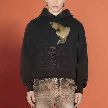 Chanjoye Cut and Sew Streetwear Custom Print Logos Distressed Hoodie Cotton Cropped Hoodie Supplier