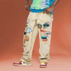 Chanjoye patch work Pants | Distressed vintage Jeans| Oversized Cargo Pants