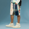 Chanjoye patch work Shorts | Flannel texture Shorts| Oversized Streetwear shorts