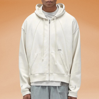 Chanjoye Cut and Sew Streetwear Custom Logos Hoodie With Thick Drawstring Cotton Oversize Hoodie Supplier