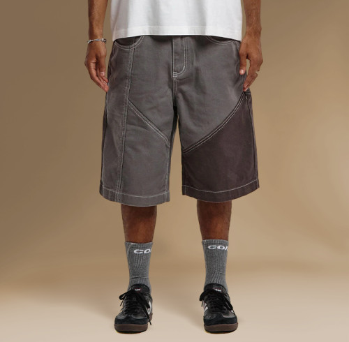Chanjoye patchwork Shorts | loose fit shorts | casual stitching shorts