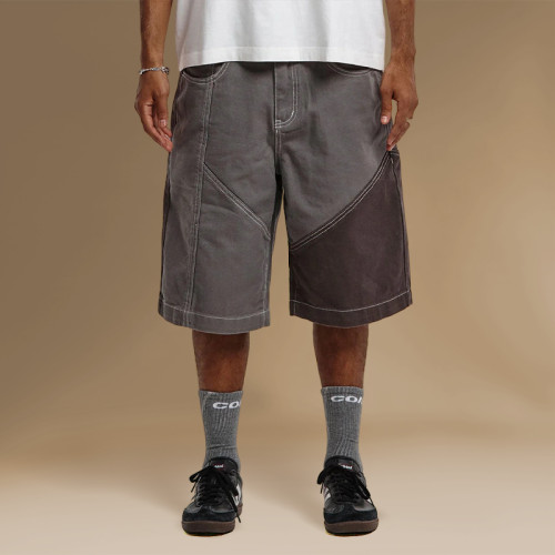 Chanjoye patchwork Shorts | loose fit shorts | casual stitching shorts