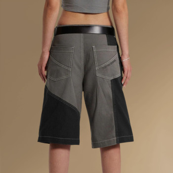 Chanjoye patchwork Shorts | loose fit shorts | casual stitching shorts