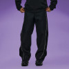 Chanjoye Wide leg pants | Reflective zipper Pants | Relaxed fit Pants