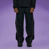 Chanjoye Wide leg pants | Reflective zipper Pants | Relaxed fit Pants
