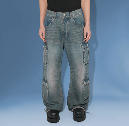 Chanjoye faded baggy Jeans | Urban fashion Jeans| High Quality Jeans